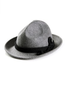 Bavarian hat men H5-055 dark gray 57 cm (M)