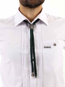Bavarian costume tie with roaring stag