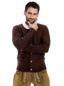 Bavarian cardigan Alfonsius dark brown