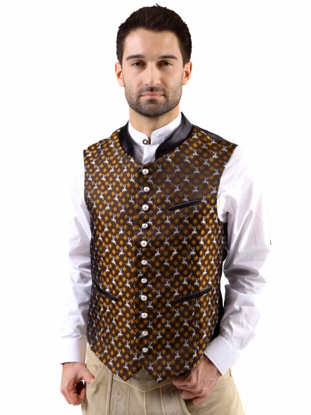 Bavarian vest Titus exclusive (brown)