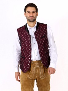 Bavarian vest Titus exclusive (berry)