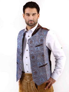 Bavarian vest Quirin exclusive (blue)