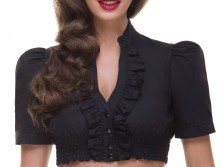 Exclusive dirndl blouse B110 (black)