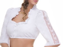 Exclusive dirndl blouse B13215 (white)