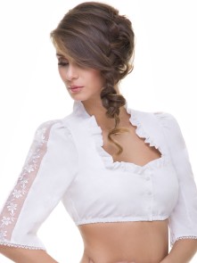 Exclusive dirndl blouse B13215 (white) 42