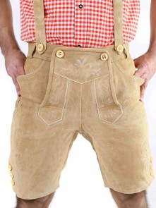 Bavarian Lederhosen short Xaver (light brown)