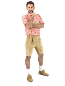 Bavarian Lederhosen short Xaver (light brown)