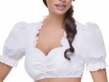 Exclusive dirndl blouse B221 (white)