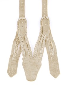 Bavarian suspenders beige (Norwegian style)
