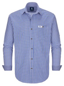 Bavarian shirt Alois (dark blue-checkered) XXL (54-56)