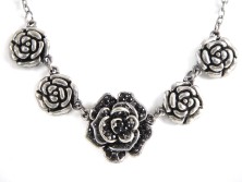 Trachten Halskette Rosenblüten (K23)