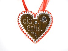 Bavarian necklace with traditional saying "OIS ECHT" (K30)