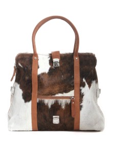 Cow fur bag "Alma" genuine leather (Exclusive Line)