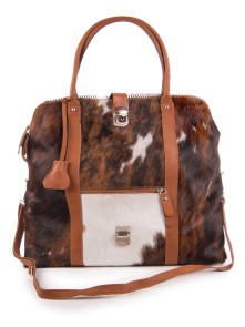 Cow fur bag "Alma" genuine leather (Exclusive Line)