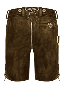 Deerskin pants chamois tanned "Carl Alexander" (antique dark brown used)