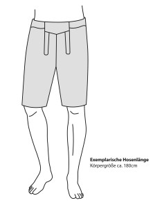 Trachtenlederhose kurz Traunstein antik Büffel (dunkelbraun)