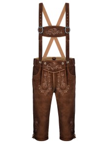 Bavarian lederhosen Garmisch goatskin (medium brown)