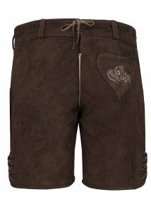 Almbock Lederhose Damen Loreen Wildbock schokobraun