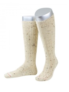 Bavarian socks long merino wool (natural flecked)