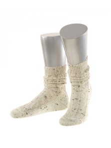 Trachtensocken kurz Merino Schurwolle (natur meliert)