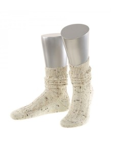Bavarian socks short merino wool (natural flecked)