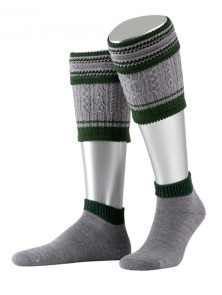 Bavarian calf socks rustic handmade (gray)
