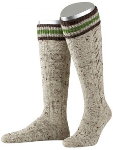 Bavarian stockings long Bert handmade (brown)