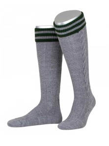 Trachtensocken Albert handverarbeitet (mittelgrau)