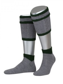 Bavarian calf socks Kaprun 2-piece (medium gray)