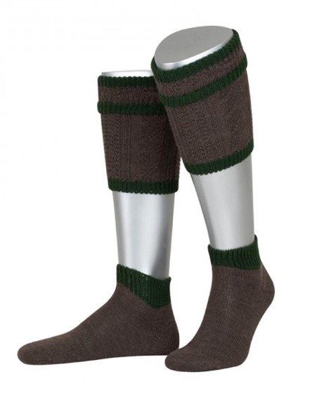Bavarian calf socks Kaprun 2-piece (brown) 40-41