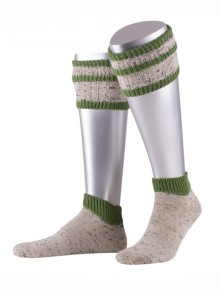 Bavarian short calf socks Bavaria 2-piece (beige-green) 42-43