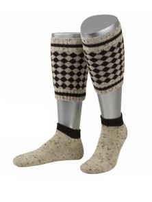 Bavarian calf socks Starnberg 2-piece (brown) 40-41