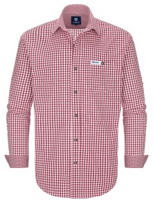 Red-checkered bavarian shirt Sepp