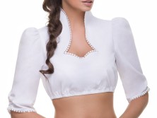 Dirndl blouse Monic B227 (white) 40