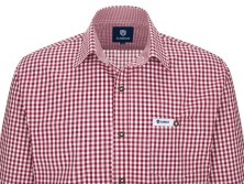 Red-checkered bavarian shirt Sepp L (50)