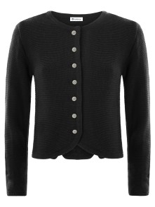 Bavarian ladies cardigan Evi (black)