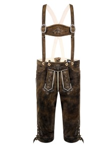 Bavarian Lederhosen Fritz goat (dark brown used)