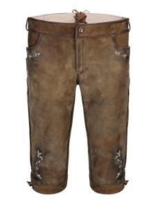 Bavarian lederhosen Bismarck goat (antique brown)