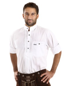 White bavarian shirt Fidelius XL (52)
