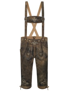 Bavarian lederhosen Franko old-antique goat (brown) 46