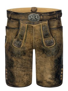 Bavarian Lederhosen short Villach goat suede brown used