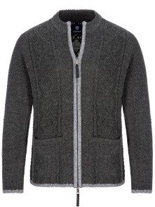 Almbock bavarian cardigan Chris (anthracite gray)