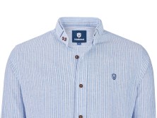 Bavarian Shirt Florian striped light blue