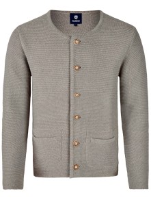 Bavarian cardigan Alfonsius nature gray