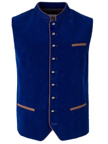 Bavarian vest Paul (royal blue)