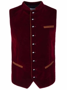 Bavarian vest Paul (bordeaux)