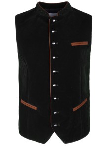 Bavarian vest Paul (black)