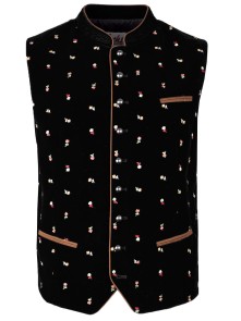 Bavarian vest Pius pattern (black)