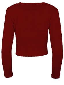 Bavarian ladies cardigan Romy (red)