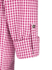 Bavarian shirt Antonius (berry-checkered) 3XL (58-60)